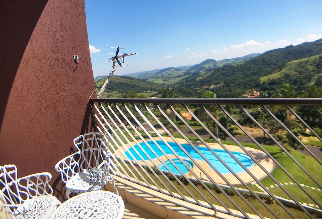 Apto c lazer e linda vista verde Águas de Lindóia Exterior foto