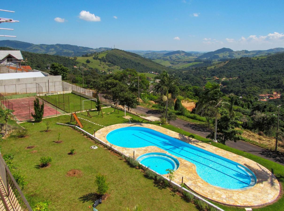 Apto c lazer e linda vista verde Águas de Lindóia Exterior foto